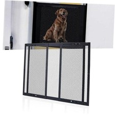 RV Entry Screen Door Protector Grille for Dogs, Adjustable 20 Inch High Black