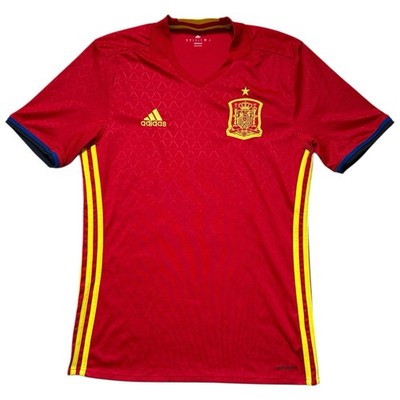 Adidas Spanien Heimtrikot 2015/16 Fußball Oberteil Fußball Trikot Camisa Herren Small