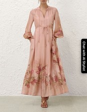 Zimmermann CASCADIAN BILLOW MAXI DRESS - Size 3. US 10