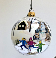 JOY TO THE WORLD Poland Glass 2014Scott Hamilton & Friends Christmas Ornament