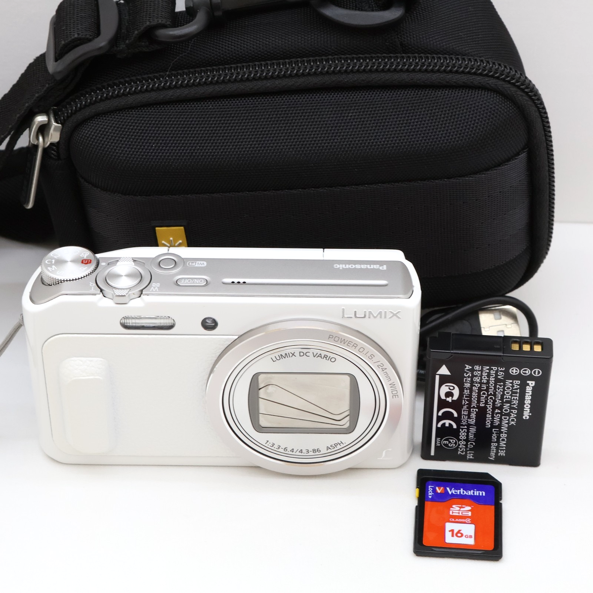 Panasonic LUMIX DMC-TZ57 16.0MP Digital Camera - Black for