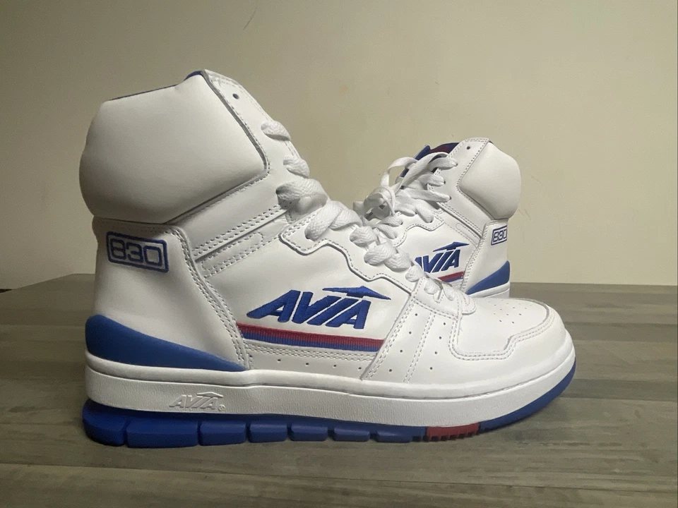 Zapatillas altas retro de baloncesto AVIA 830 azules/blancas para hombre talla 10,5 Foto 2 de 4