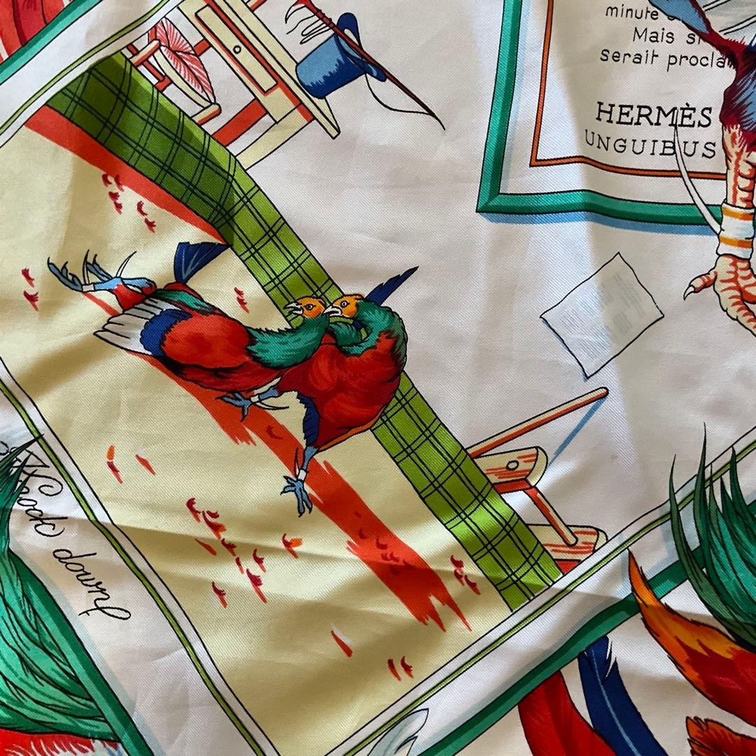 HERMES Carre 90 Silk 100% Scarf Multicolor Authentic G12081191 thumbnail 4