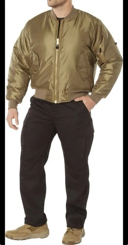 Rothco MA-1 Flight Jacket Coyote Brown Military Bomber Coat Reversible Size XXL image 4