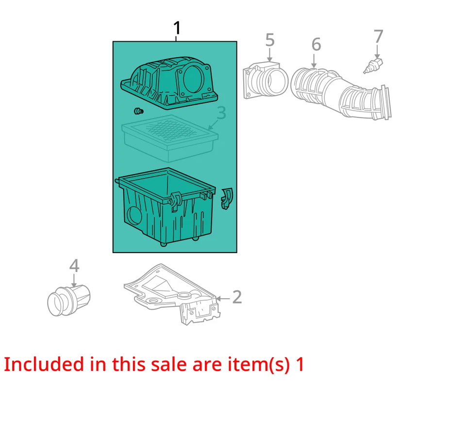 Воздухоочиститель 4 двери Sport Trac 4,0 л подходит для 02-05 EXPLORER 10152834 - Изображение 2 из 4