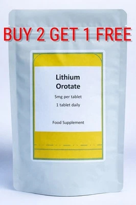 BENISIMO FS Lithiumorotat 5 mg Tabletten | Spurenstoffergänzung | Stimmungsausgleich | UK-Verkäufer