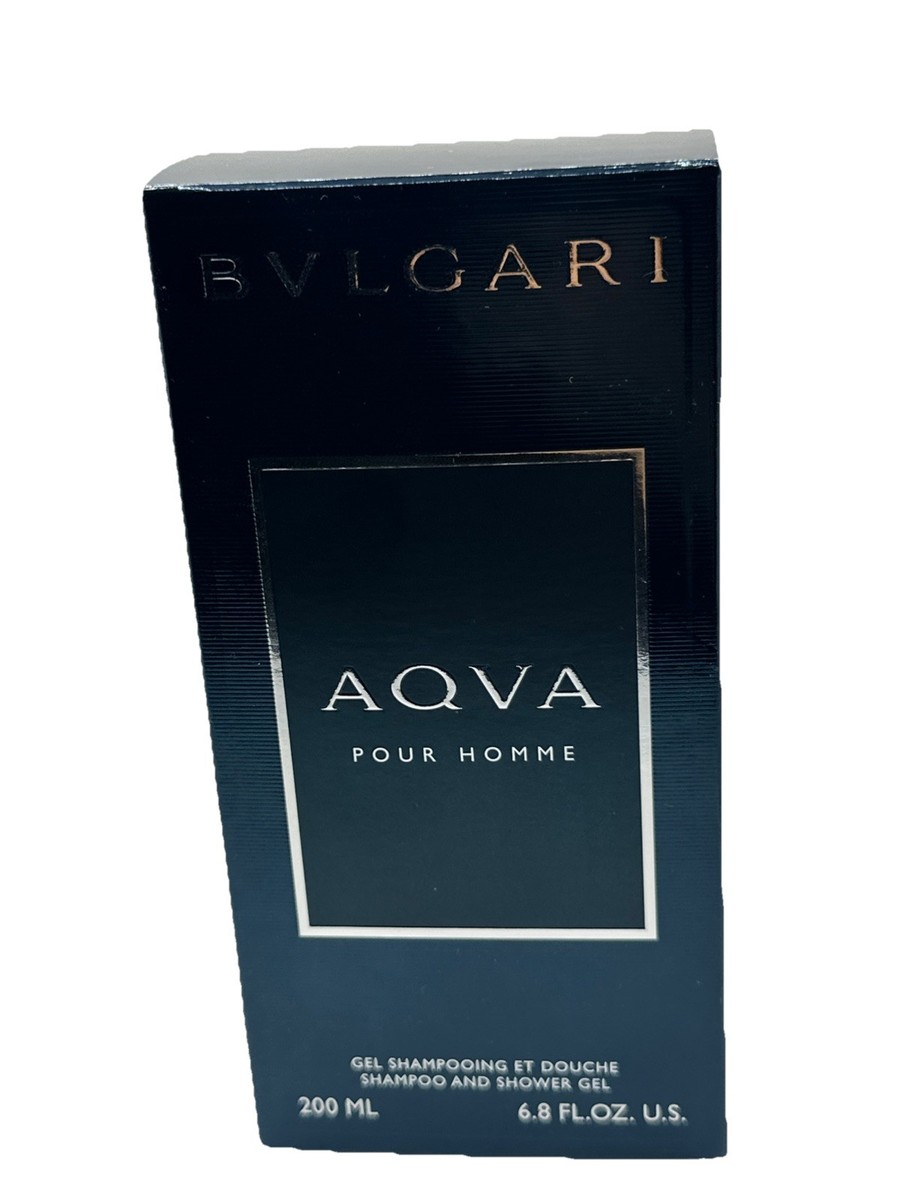 Bvlgari AQVA Pour Homme Shampoo And Shower Gel 200ml / 6.8 Oz New