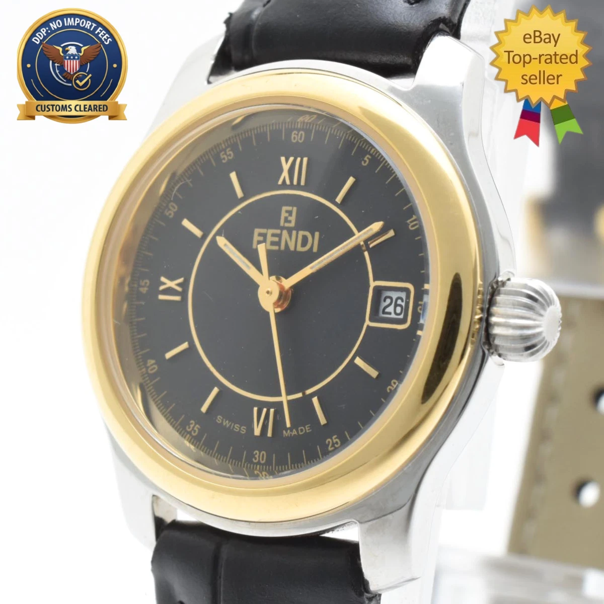 Fendi Round Face Watch Leather Fendi Forever Fendi 29mm Watch with Leather Strap | Neiman  main image 3