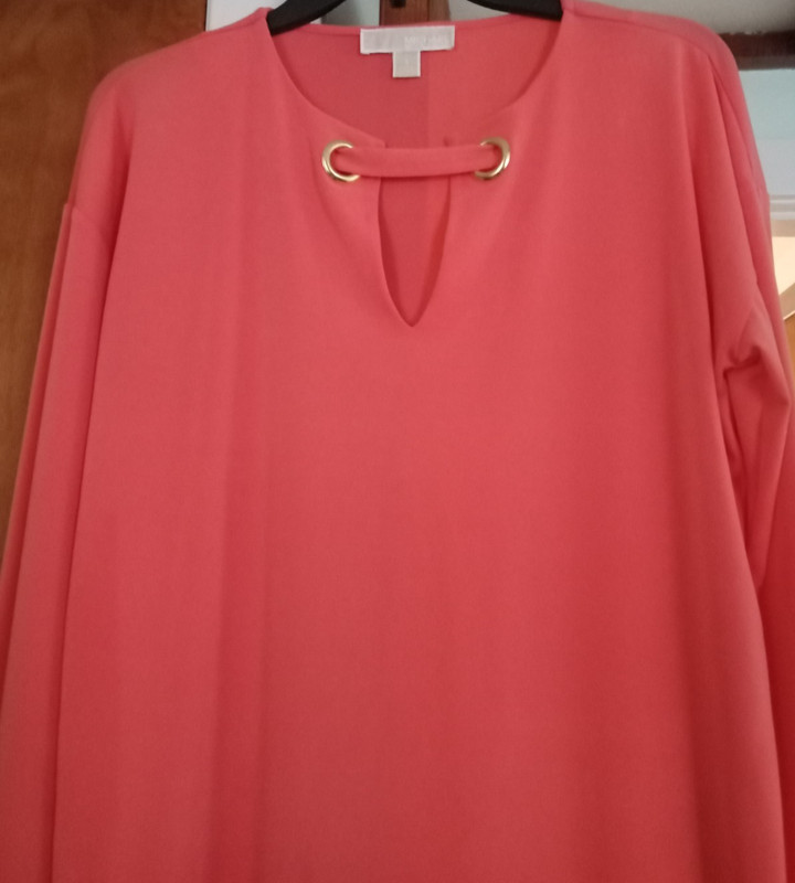 Women's Sz. S. Michael Kors Long Sleeve Coral Top