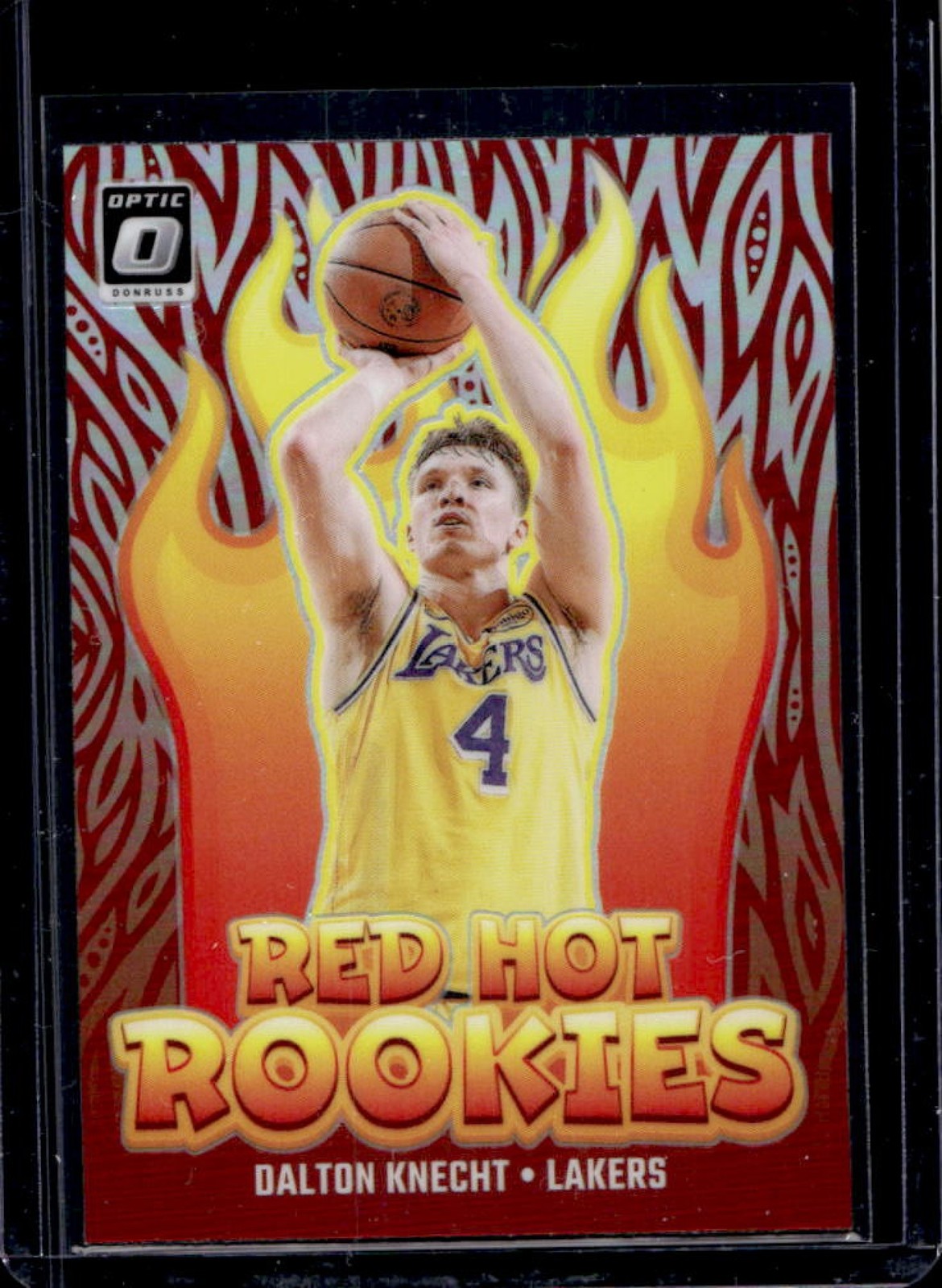 2024-25 Donruss Optic Dalton Knecht Red Hot Rookies Holo RC #10 Lakers