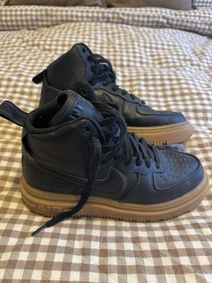 Nike Air Force 1 Gore-Tex Black High Top Utility Boot Gum Sole Men's