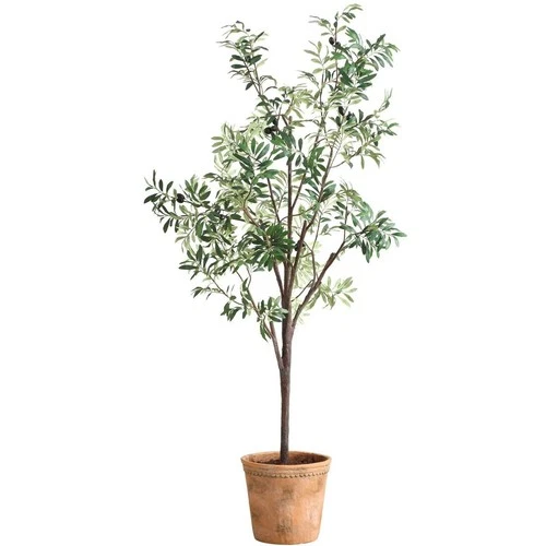 Uttermost 60241 Olea Green and Terracotta Potted Olive Tree - Picture 2 of 5