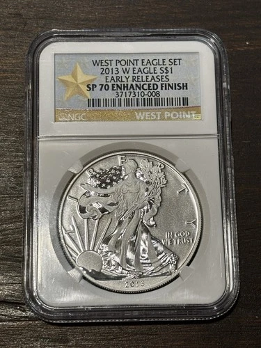 2013-W Eagle • NGC SP70 ENHANCED FINISH • Early Releases • WEST POINT