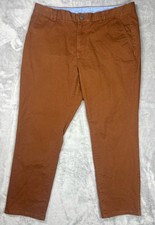 Bonobos Stretch Washed Chino Pants Mens 36x28 Brown Athletic Fit Casual