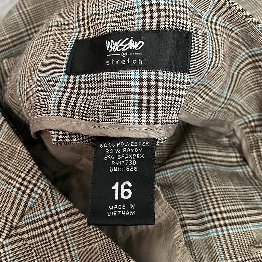 Y2K Mossimo Low Rise Trousers Size 16 Brown Glen … - image 7