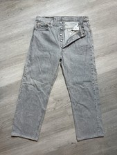 Vintage Levis 501 Grey Acid Wash Jeans Mens 34x30 Made in USA 501-0648 90s Denim