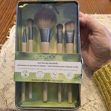NEW EcoTools START DAY BEAUTIFULLY KIT 5 Essential Brushes Beauty Routine NIP