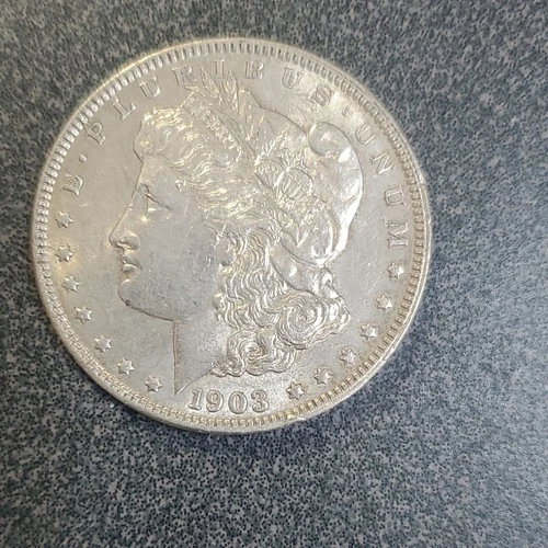 1903 Morgan Dollar $1 Circulated Silver Coin Uncertified 0.9 Fineness.  #324