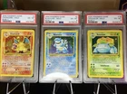 Pokemon TGC Base Set II Charizard Blastoise Venusaur Holo PSA 6 Trio