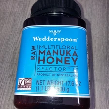 Wedderspoon 100 Raw Manuka Honey KFactor 12 17 6 oz 500 g BPA-Free, Non-GMO, Raw