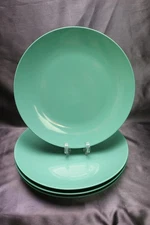 Tabletops Gallery Coupe 10.5 " All Aqua Dinner Plate Set of 4 ROSA