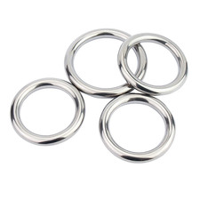 Heavy Duty Solid Metal O Ring A2 Stainless Steel Welded Smooth Round Rings
