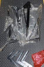 Adjustable Metal Table Legs with Mounting Brackets and Hardware