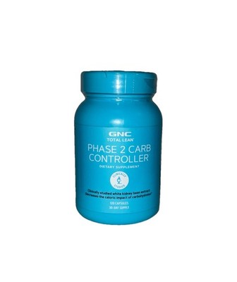 GNC Total Lean Phase 2 Carb Controller, 120 Capsules EXP 01/26