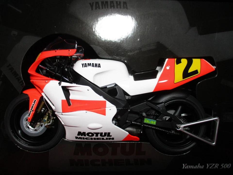 WAYNE RAINEY Yamaha YZR500 WORLD CHAMPION 1990 MotoGP Minichamps 1/12 Rare Bike - Image 3 of 4
