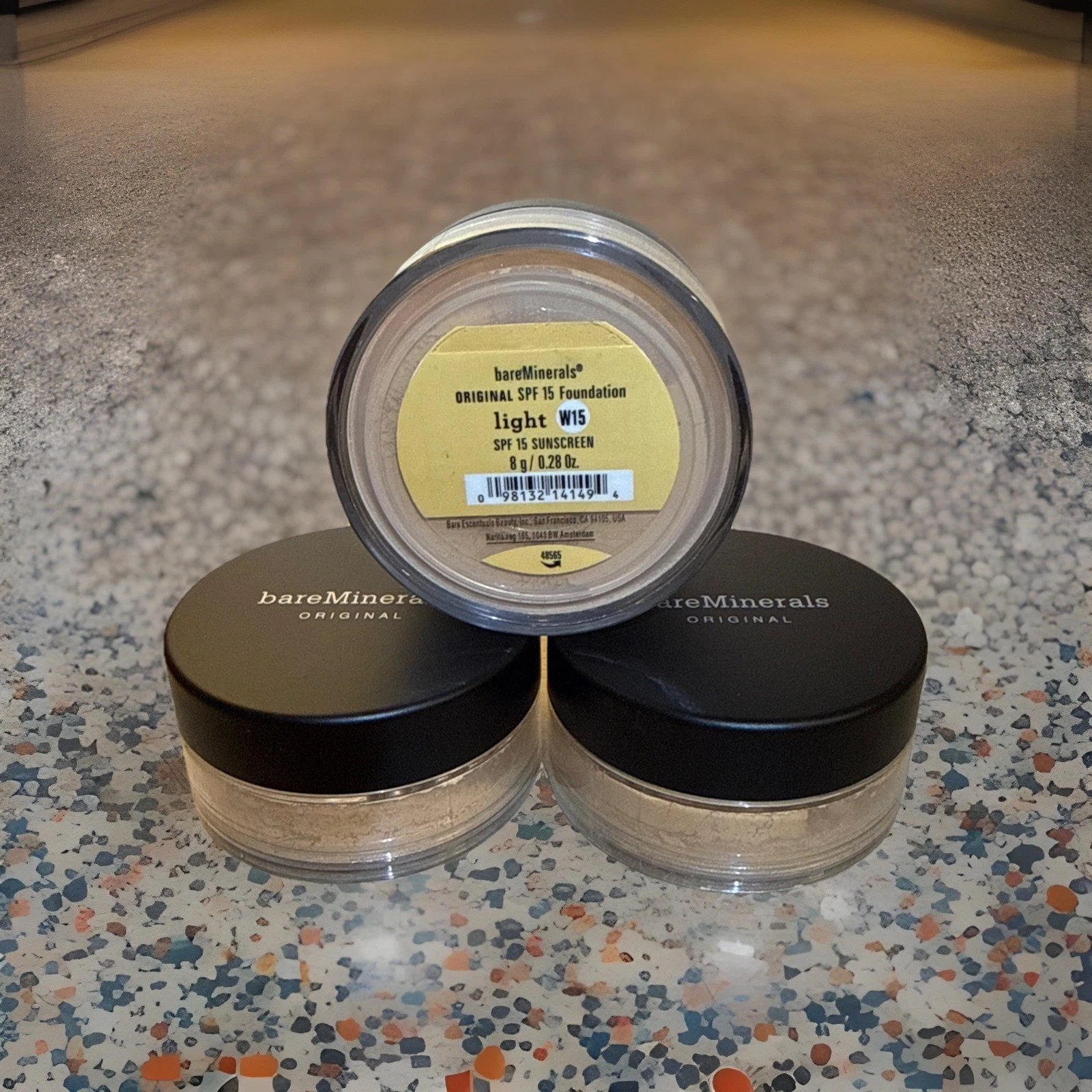 3 Pack - Bareminerals - Light W15 - Original Loose Powder Foundation - SPF 15