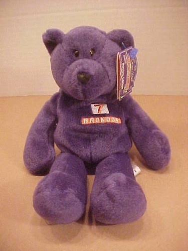 ELWAY (John), 1998 Limited Treasures Preview Edition Denver Broncos Beanie Bear