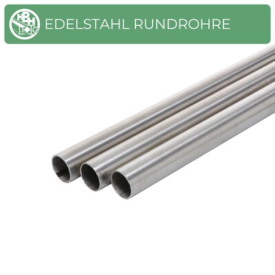 Edelstahl Rundrohr K240 Geschliffen Geländerrohr Rohr DA 12, 16, 20, 25, 33, 42 - Foto 4