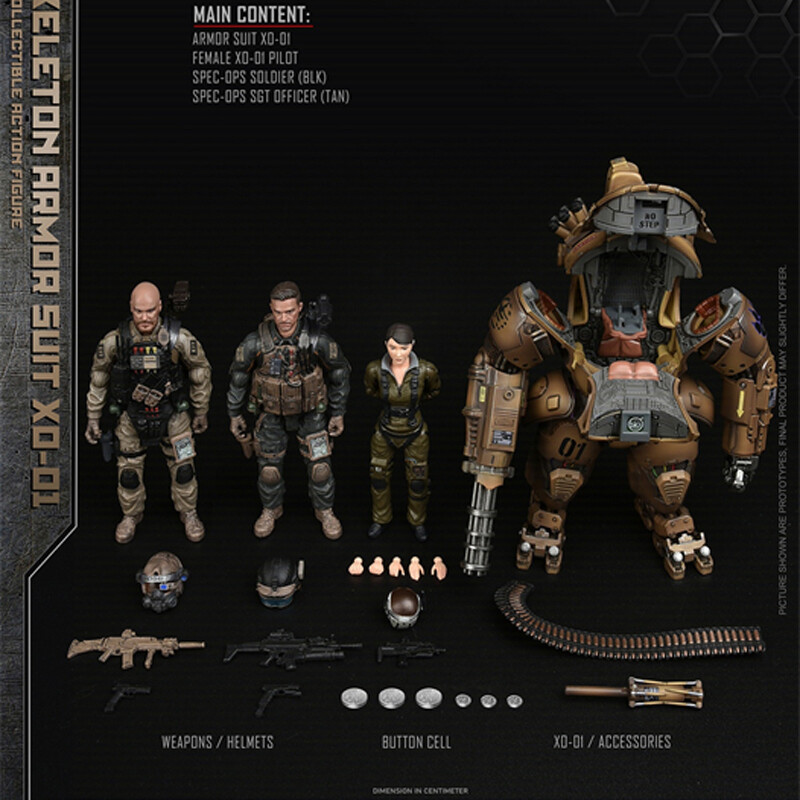 ミリタリー SoldierStory SSE001 1/18Armor Suit XO-01 Soldierstory 1/18th EXO Skeleton Armor Suit XO-01 SSE001 Action