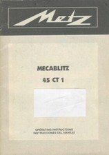 Metz Mecablitz 45 CT 1 Instruction Manual English/Spanish