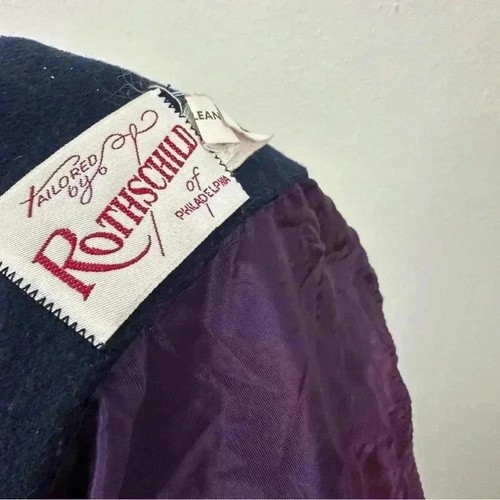 Rothschild Girls Wool Blend Button Down Blue Coat Size 4 - Picture 5 of 7
