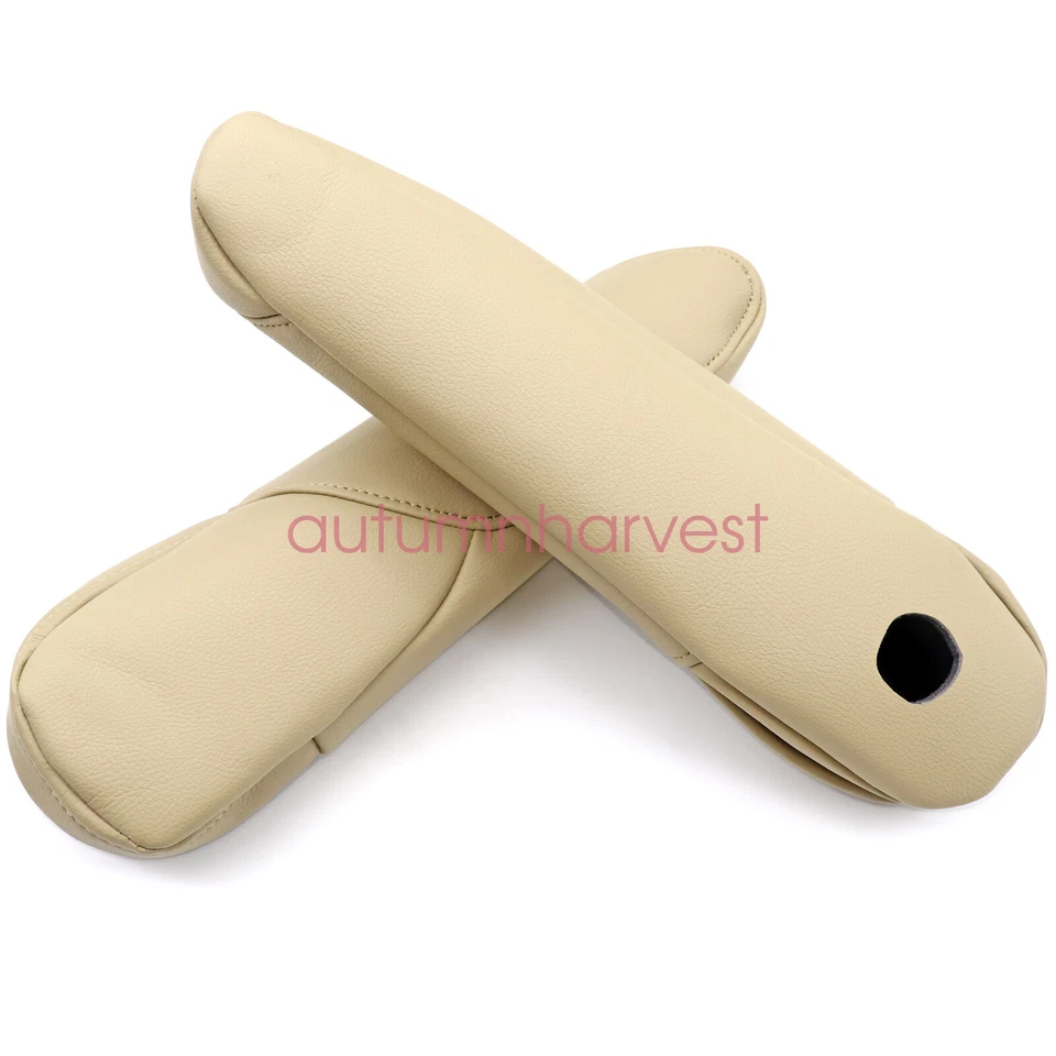 Fits Honda CR-V CRV 2007-2009 Leather Front Seat Armrest Cover Beige Tan - Image 2 of 4