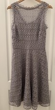 COAST Size 12 - Silver/Grey Lace Dress