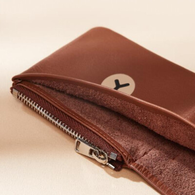 LINE FRIENDS X FENNEC Edition Brown Soft Genuine Leather