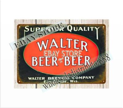 Walters Beer Eau Claire Wisconsin Beer metal tin sign unframed wall ...