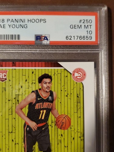 2018 Panini Hoops #250 Trae Young Rookie Card Psa 10 Gem Mint - Picture 4 of 12