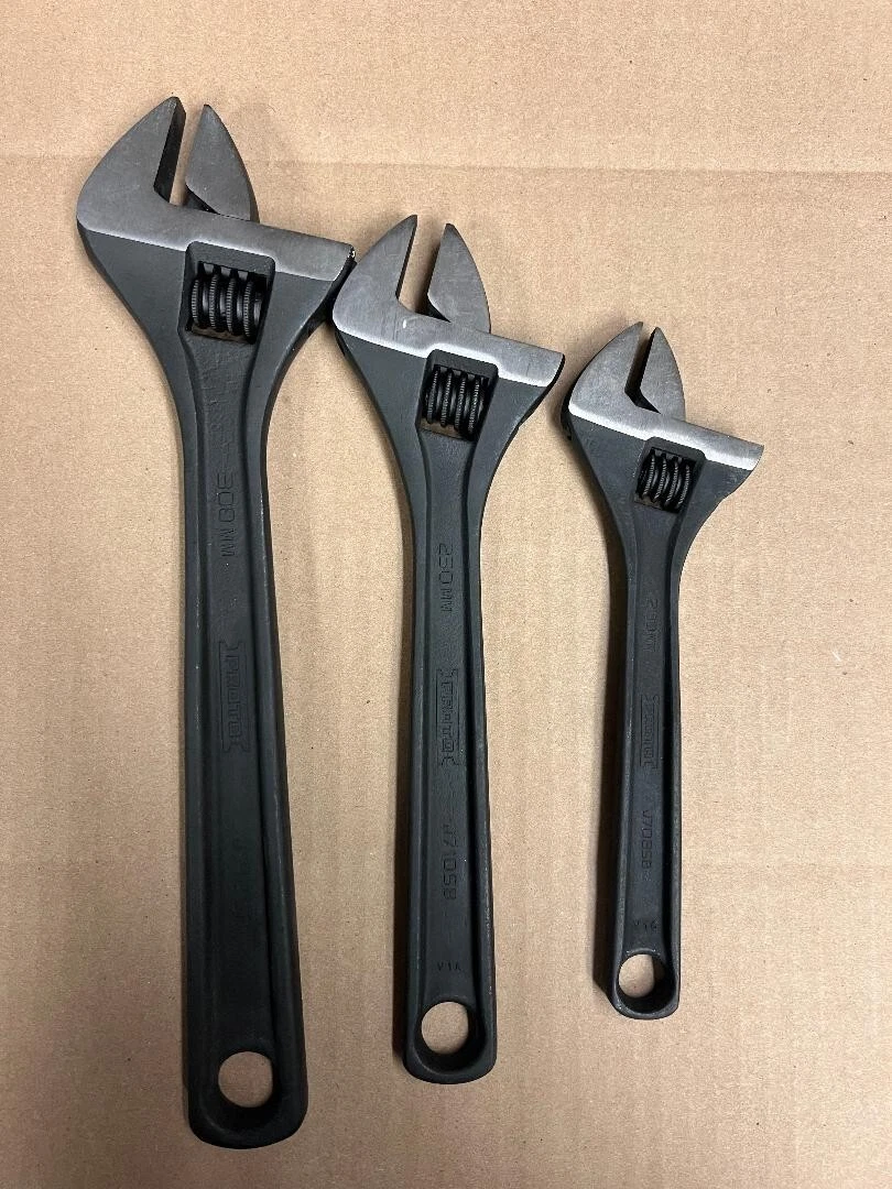 PROTO J795SA 3 Piece Adjustable Wrench Set Alloy Steel Black Oxide