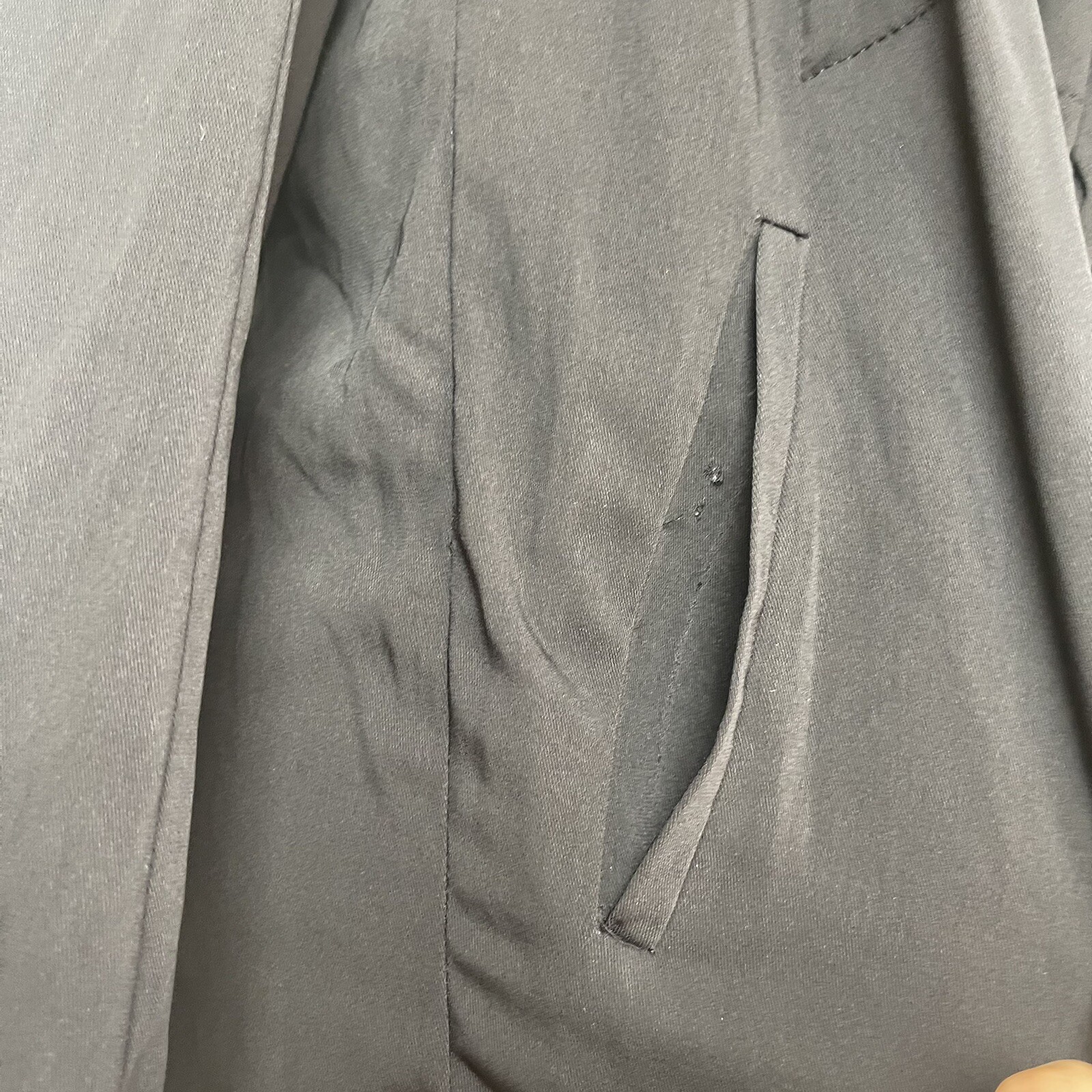 Zara Basic Size M Open Front Jacket Black *missin… - image 10