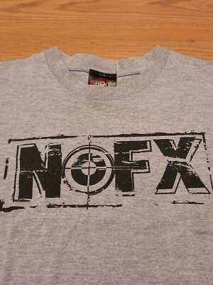 Vintage NOFX t shirt M tour concert 2005 Japan gray punk | eBay