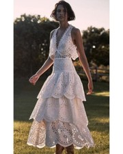 Alexis Aviana Tiered Lace Dress S 895
