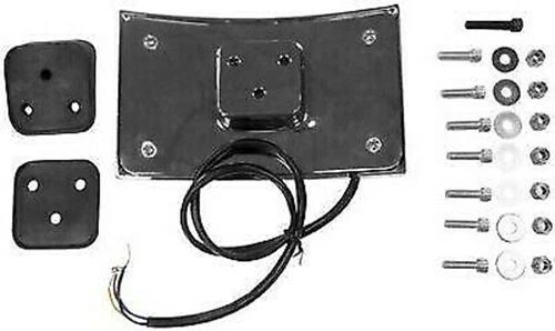 Marco de matrícula LED curvo con señales de freno y giro excavadora Werx cromada EE. UU. Foto 2 de 4