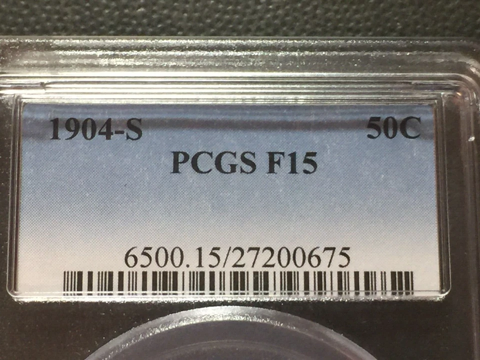1904-S PCGS F-15 Barber Half Dollar LITY and Most all of BER Key Date # - Image 3 of 4
