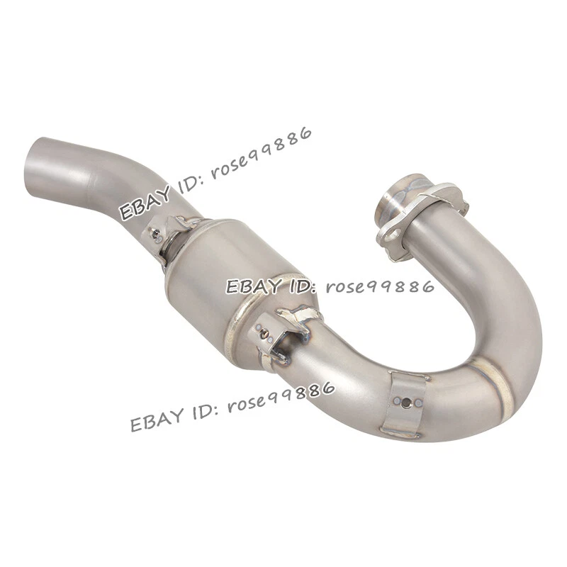Tubo de escape delantero aleación de titanio para Yamaha WR450F 2007-2015 YZ450F 2007-2009 Foto 4 de 4