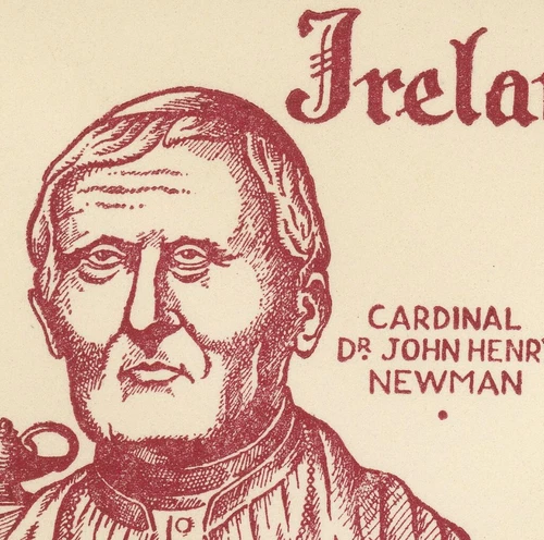 Ireland #153-154 John Henry Cardinal Catholic University 1954 FDC First Day
