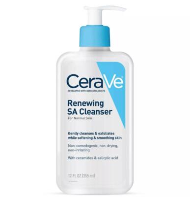 SM CeraVe SA Renewing Cleanser 12 fl Oz for Normal Skin (3 Pack)