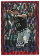 2012 Bowman Draft Red Ice 25 Jordan Pacheco Rookie 25/25 1/1? Colorado Rockies